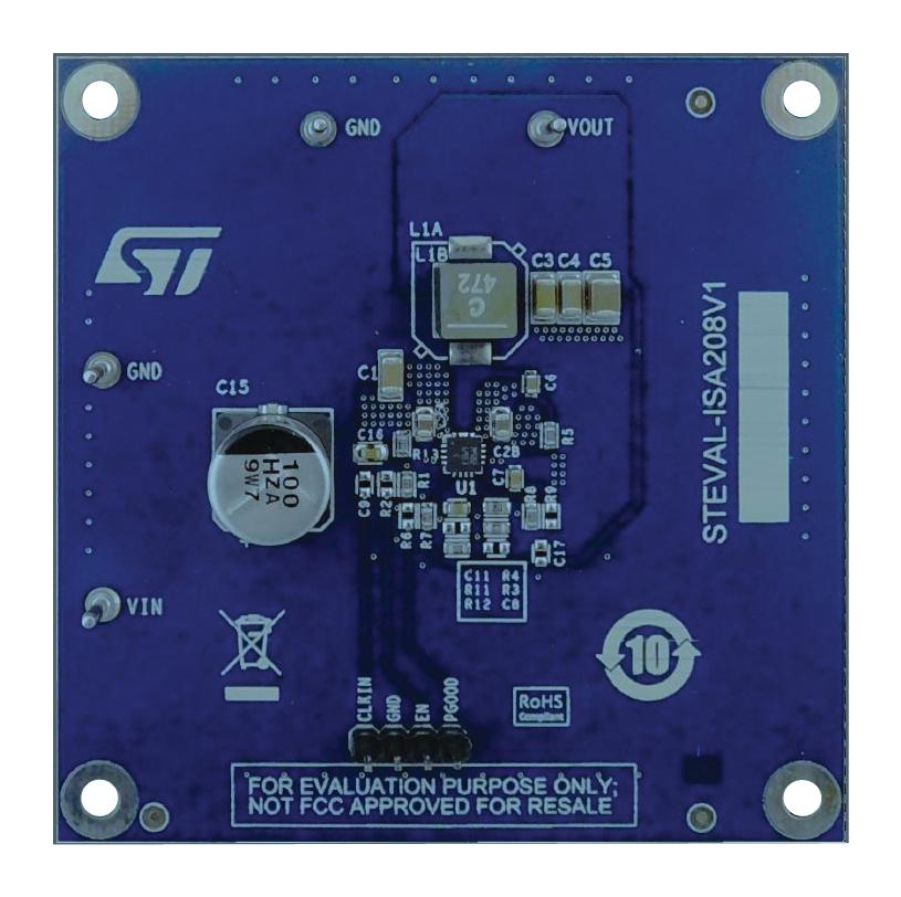 STEVAL-ISA208V1 EVAL BOARD, SYNCHRONOUS BUCK REGULATOR STMICROELECTRONICS