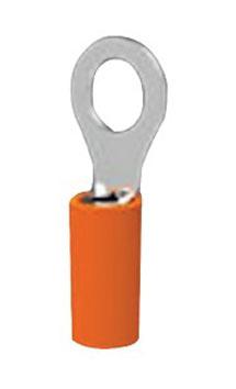 50836 TERMINAL, RING TONGUE, #8, 16AWG, ORG AMP - TE CONNECTIVITY