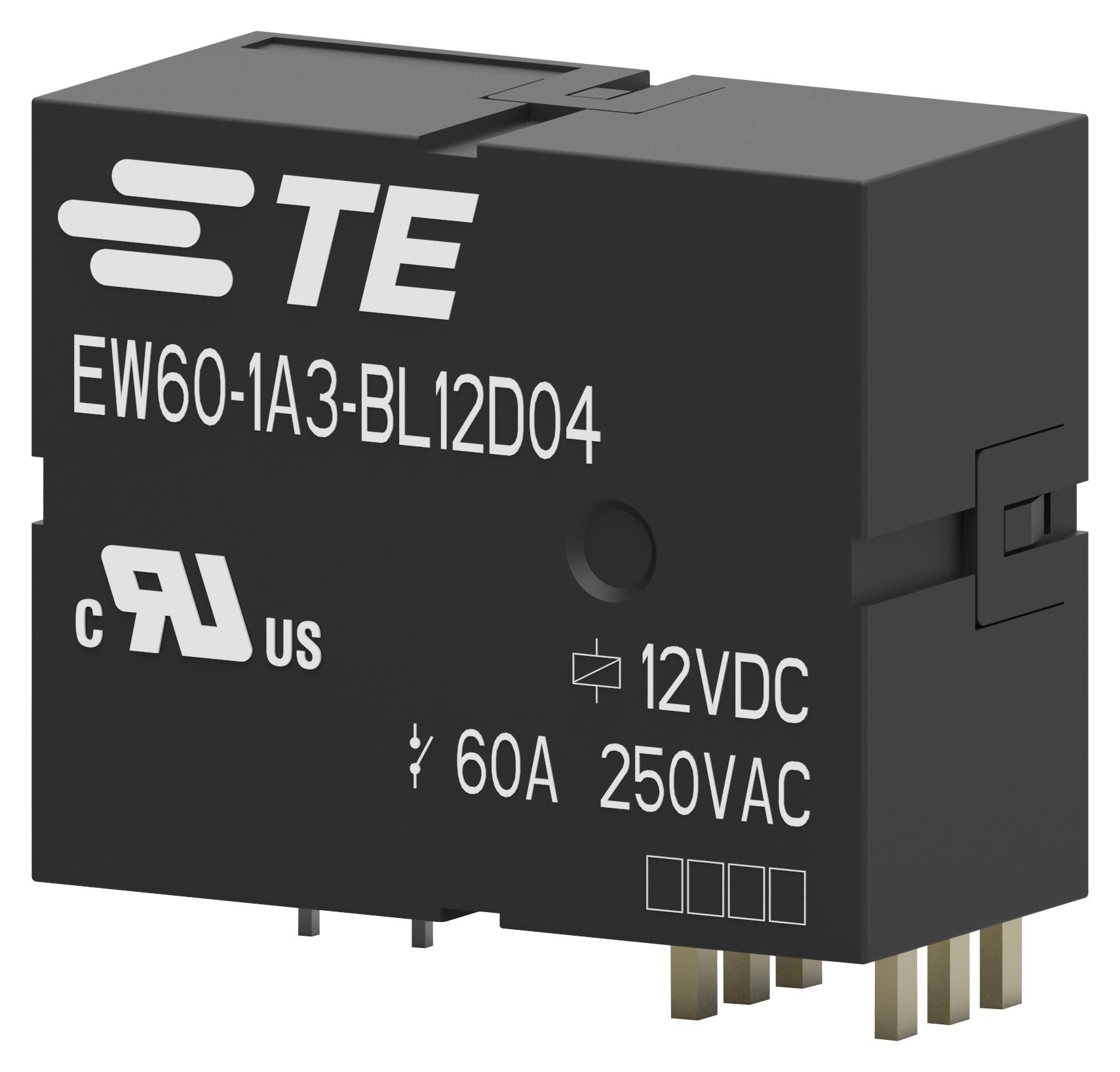 EW60-1A3-BL12D04,00000 POWER RELAY, SPST-NO, 12VDC, 60A, THT TE CONNECTIVITY