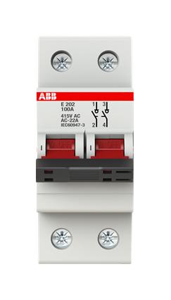 2CDE282001R0100 E202/100R COMPACT ISOLATOR 2P 100A ABB