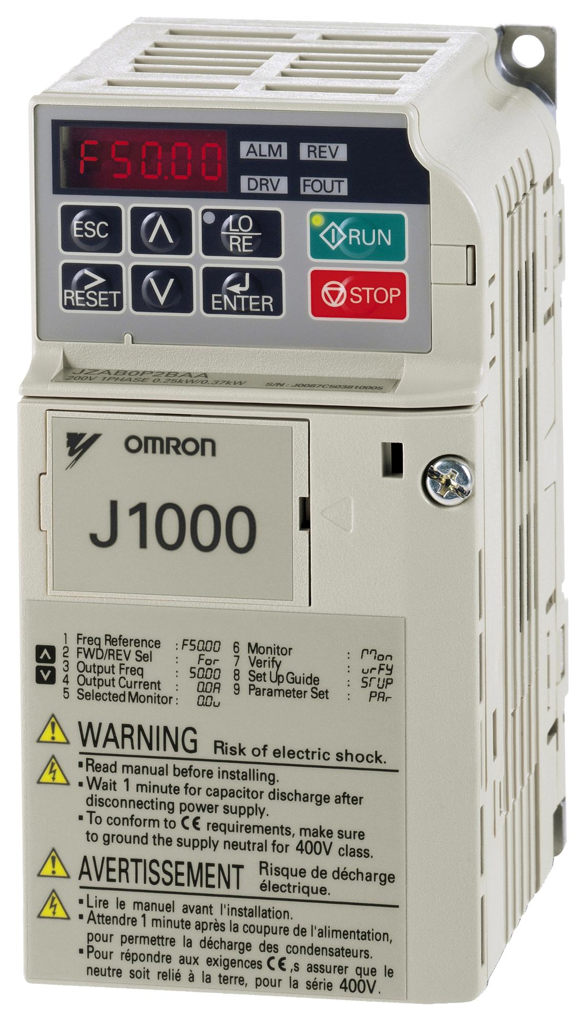 JZAB0P2BAA AC MOTOR SPEED CONTROLLERS OMRON