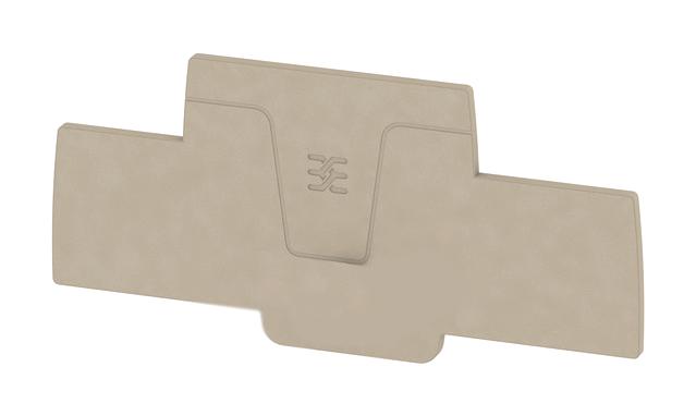 2540000000 END PLATE, 98.5MM, DARK BEIGE WEIDMULLER