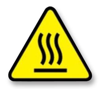 251956FR LABEL, 25MM X 22MM, POLYESTER, BLACK/YEL BRADY