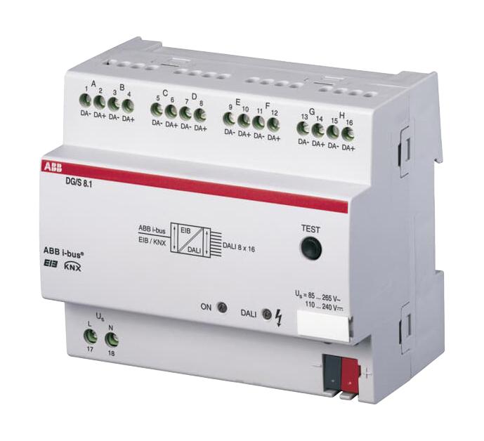 2CDG110025R0011 DG/S8.1 DALI GATEWAY, 8FOLD ABB