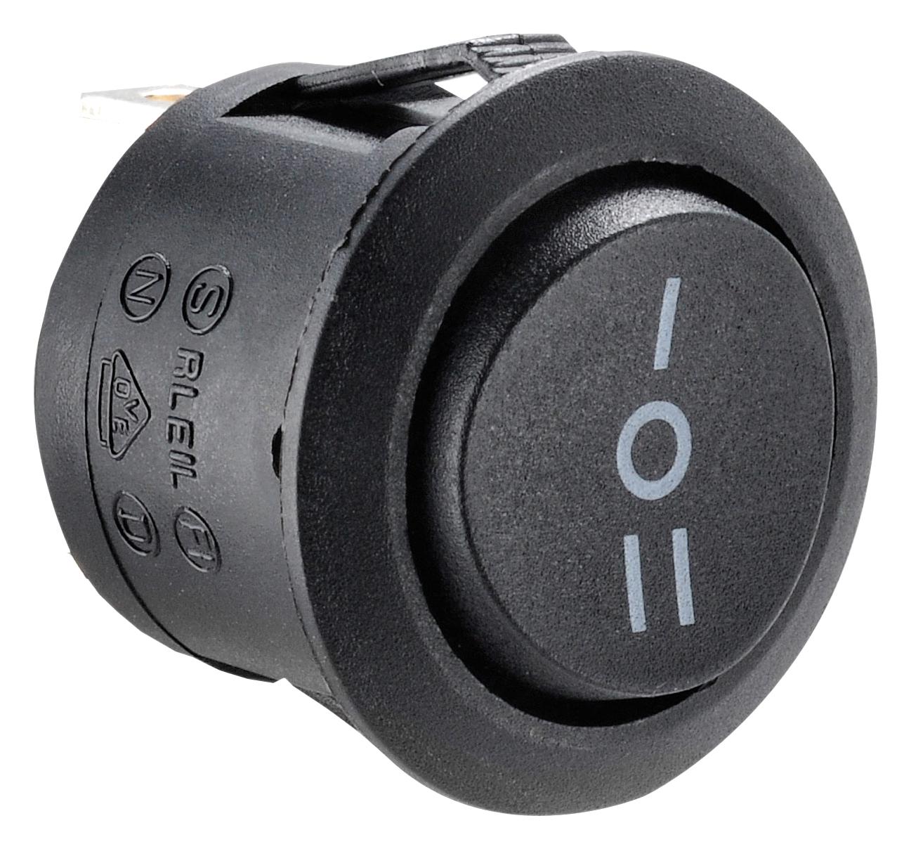 MP004438 ROCKER SW, SPDT, 10A, 250VAC, BLK, PANEL MULTICOMP PRO