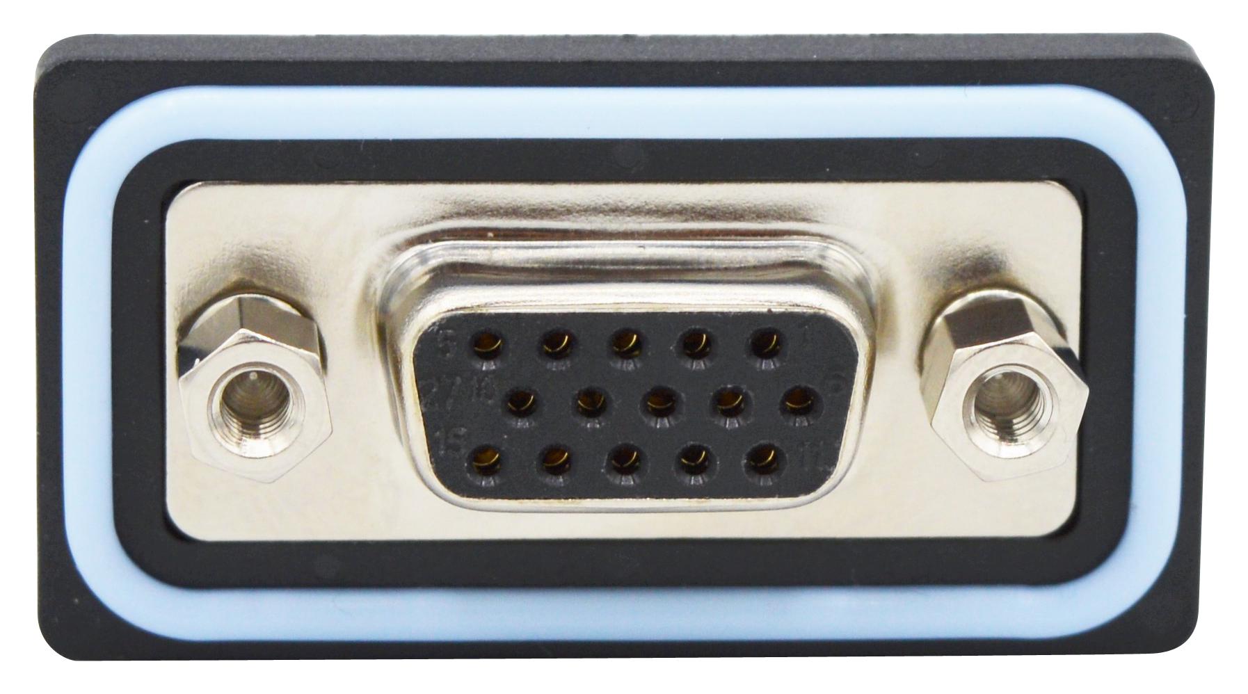 HDF-V15-213L052 HD-D SUB CONN, RCPT, DE, 15POS, SOLDER NORCOMP