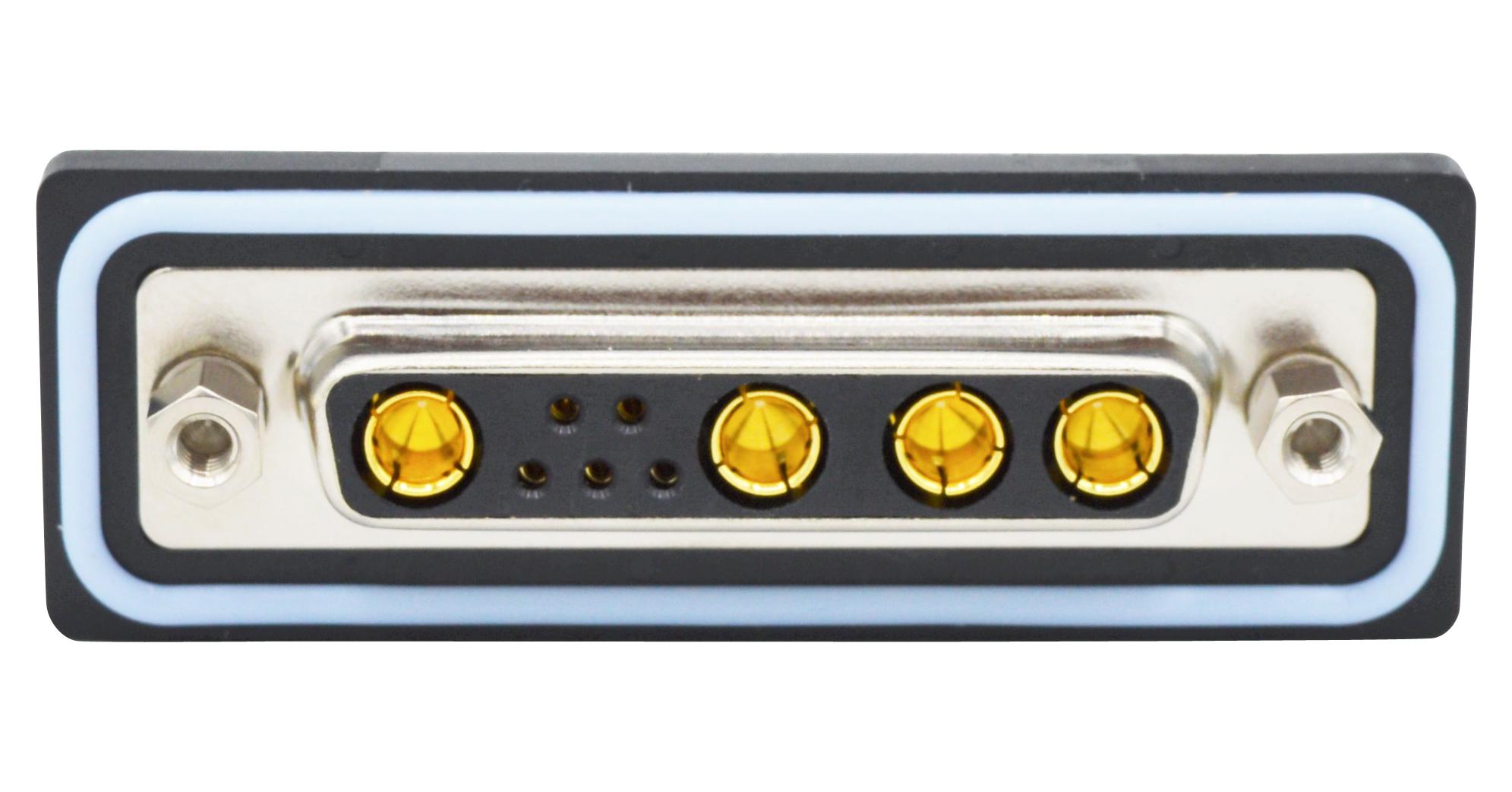 CDFS9W4203L212 COMBO D-SUB CONN, RCPT, DB-9W4, PANEL NORCOMP