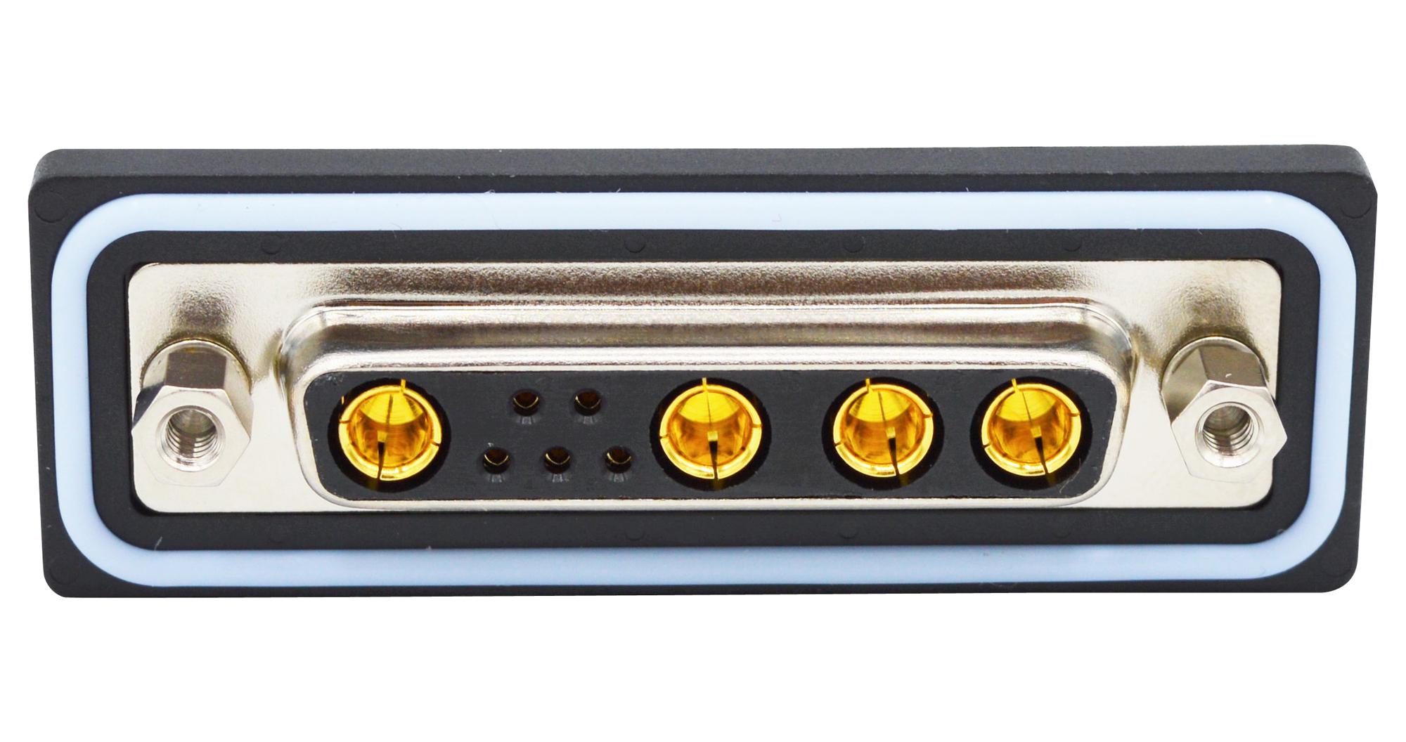 CDFV9W4213L252 COMBO D-SUB CONN, RCPT, DB-9W4, SOLDER NORCOMP