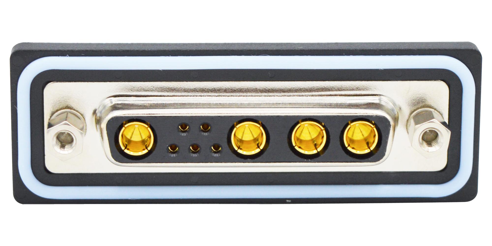 CDFV9W4213L412 COMBO D-SUB CONN, RCPT, DB-9W4, SOLDER NORCOMP