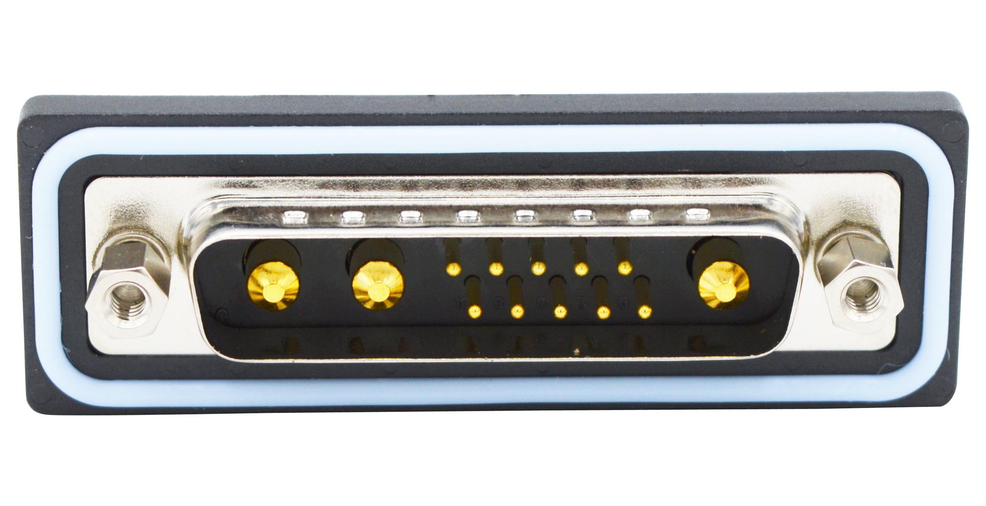 CDFR13W3113L412 COMBO D-SUB CONN, R/A PLUG, DB-13W3 NORCOMP