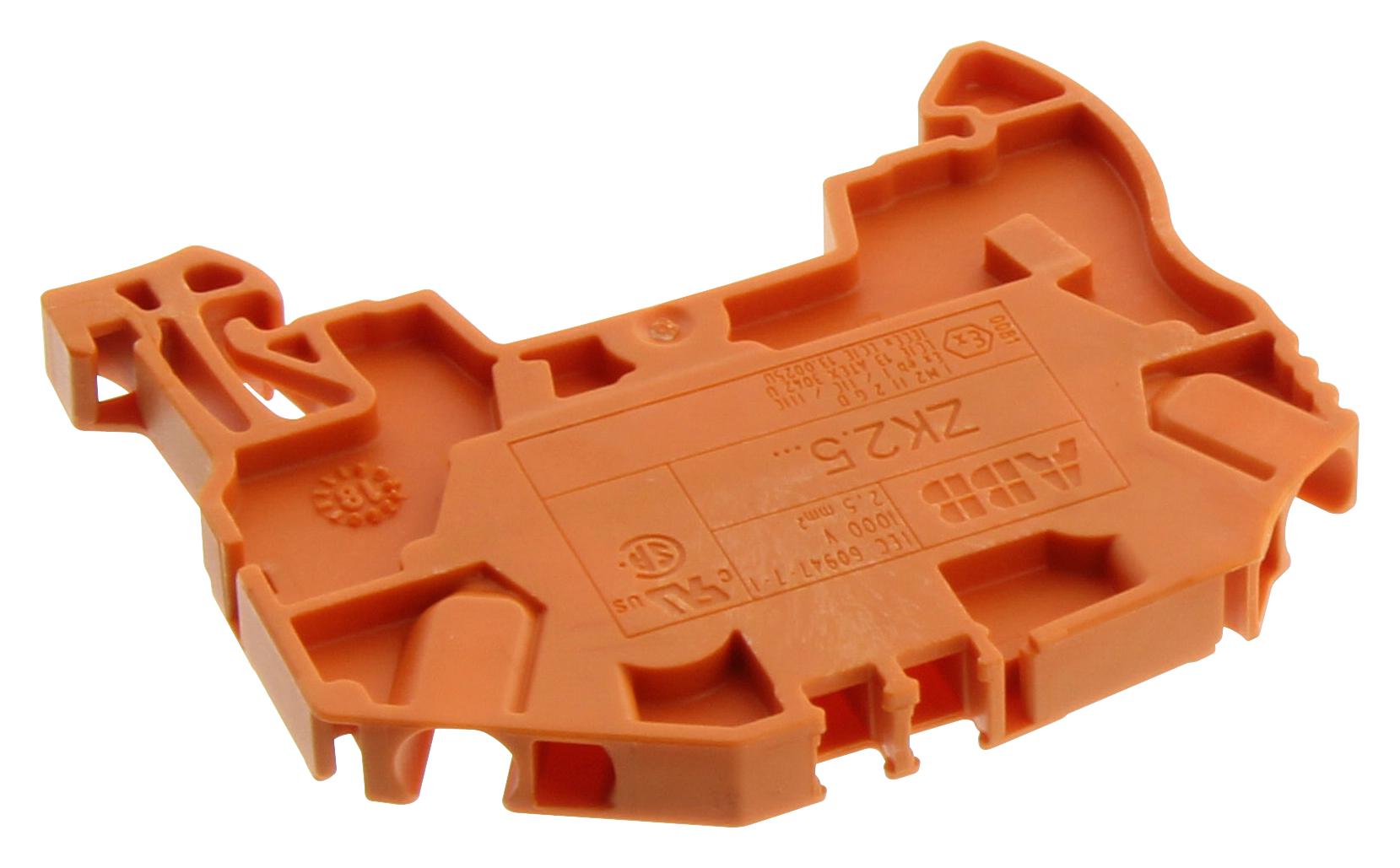 1SNK705030R0000 TERMINAL BLOCK, DINRAIL, 2POS, 12AWG ENTRELEC - TE CONNECTIVITY