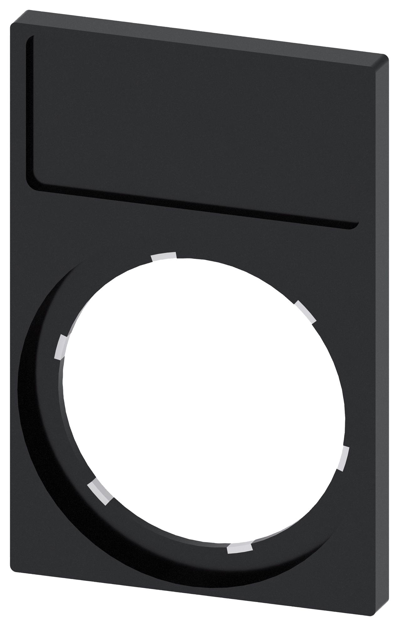 3SU1900-0AN10-0AA0 LABEL HOLDER, PB SW/INDICATOR LIGHT, BLK SIEMENS