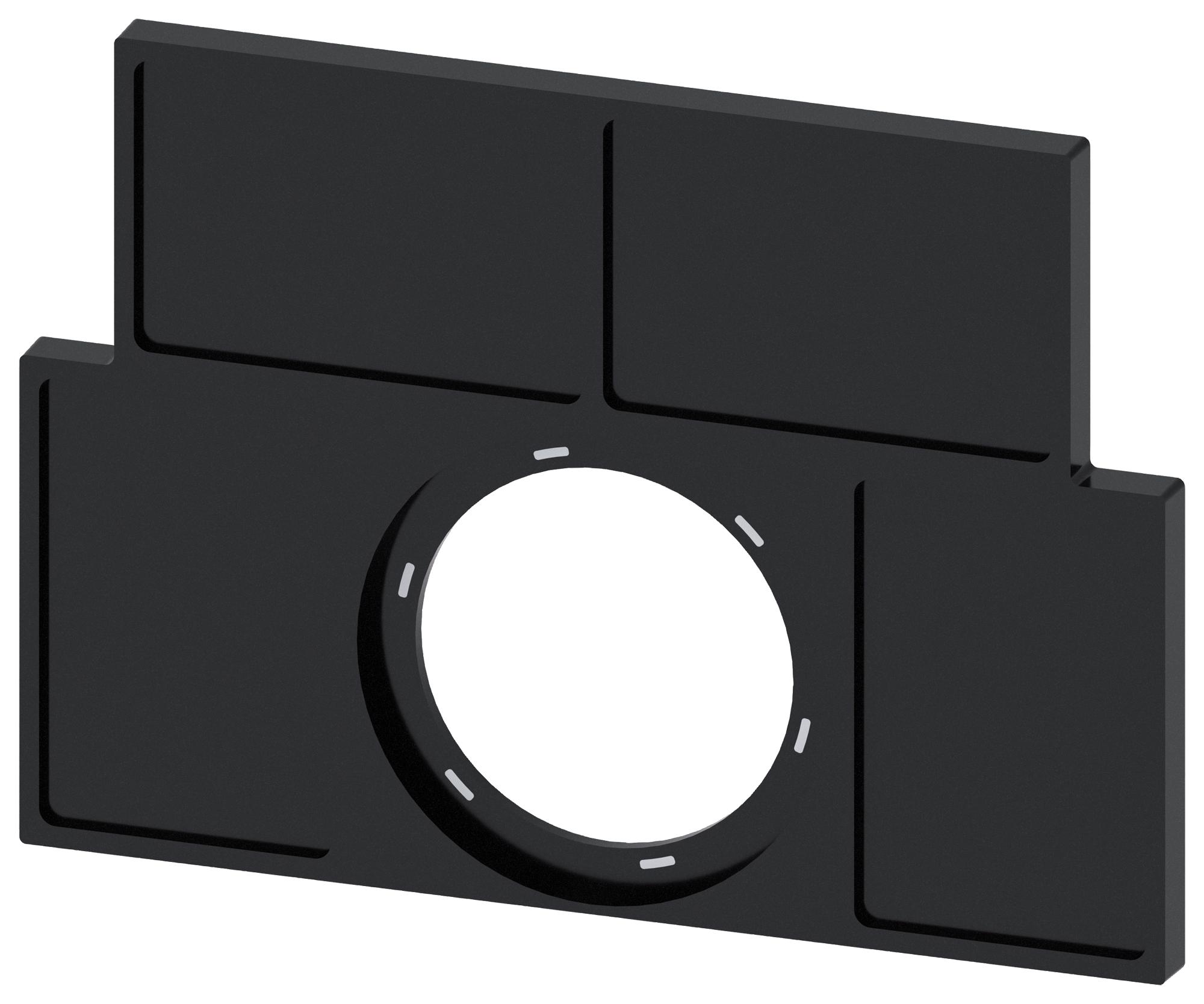 3SU1900-0BS10-0AA0 LABEL HOLDER, PB SW/INDICATOR LIGHT, BLK SIEMENS