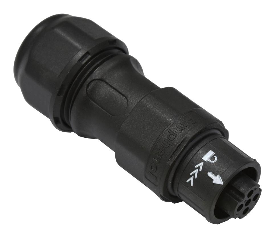 AD-03BFFB-QL8AP0 CIRCULAR CONNECTOR, RCPT, 3POS, CABLE AMPHENOL LTW