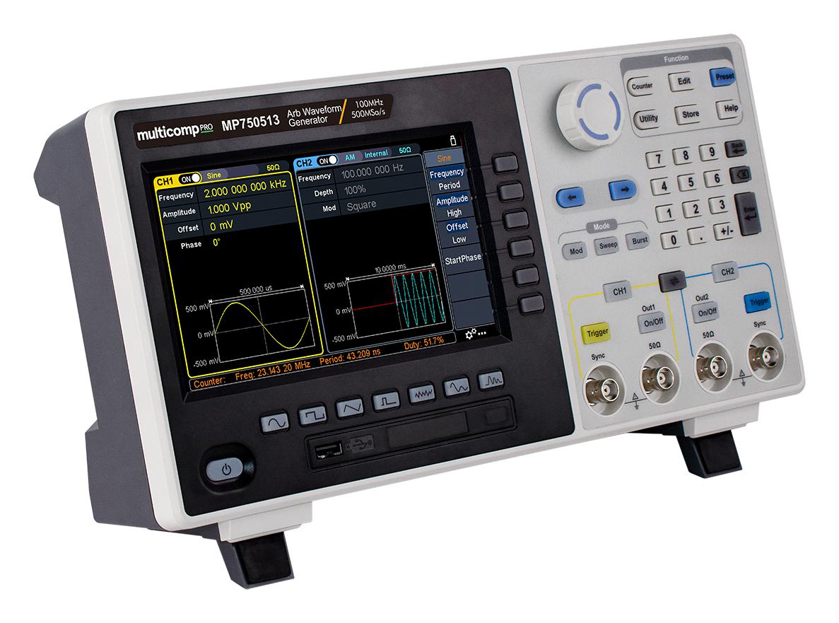 MP750513 WAVEFORM GENERATOR, 2CH, 100MHZ MULTICOMP PRO