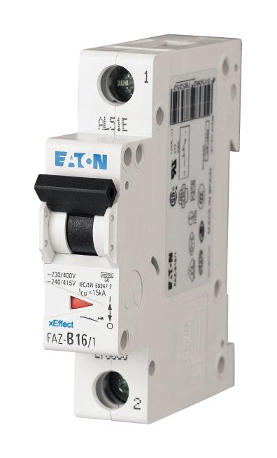 FAZ-S6/1 MCB, 6A, S-TYPE, SP, 10KA EATON MOELLER