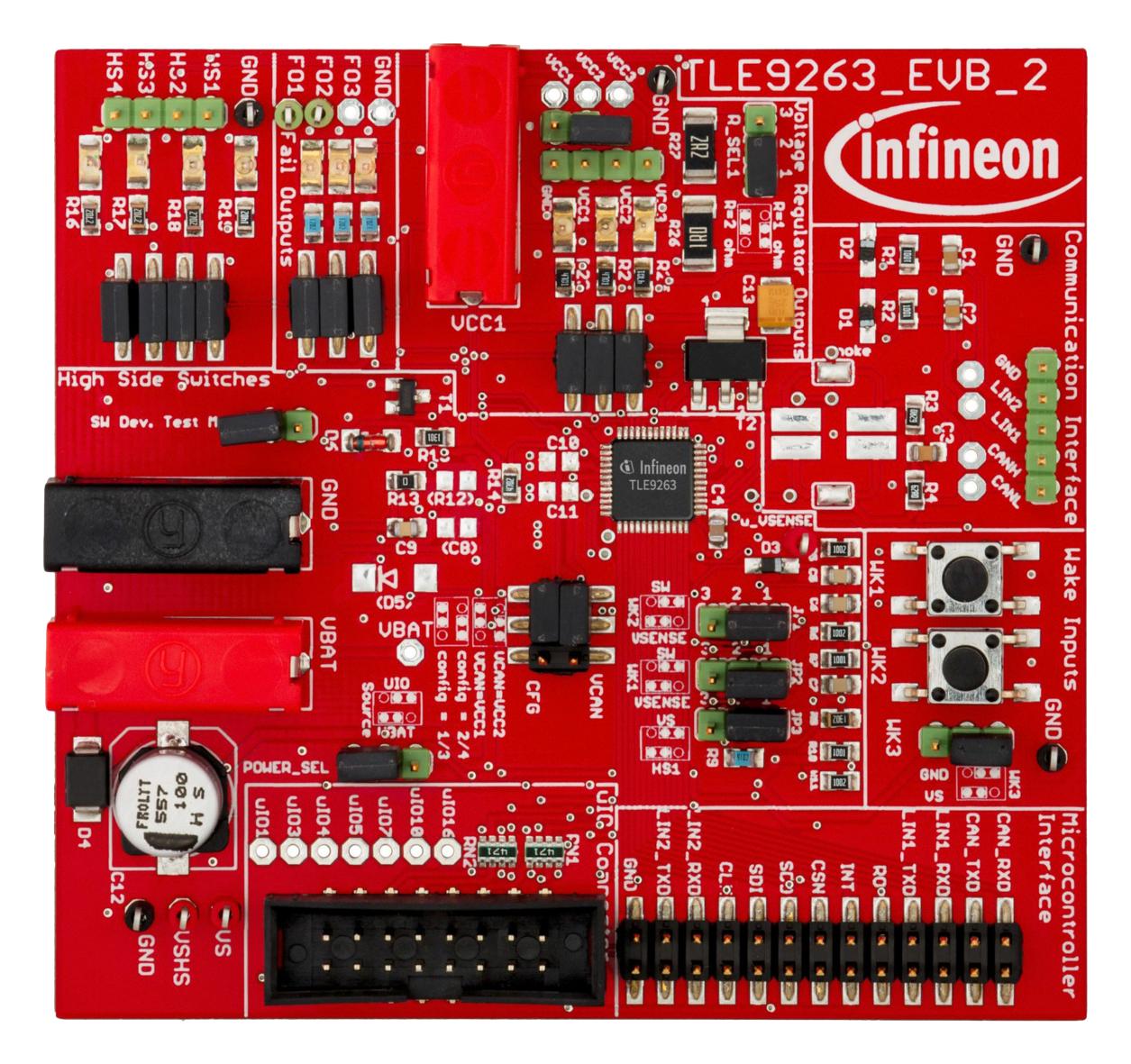 MIDRANGESBCBOARDTOBO1 EVAL BOARD, SYSTEM BASIS CHIP INFINEON