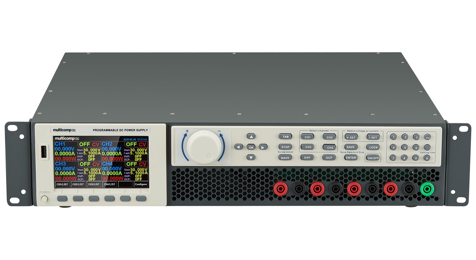 MP710509 BENCH POWER SUPPLY, PROG, 4-CH, 3A, 60V MULTICOMP PRO