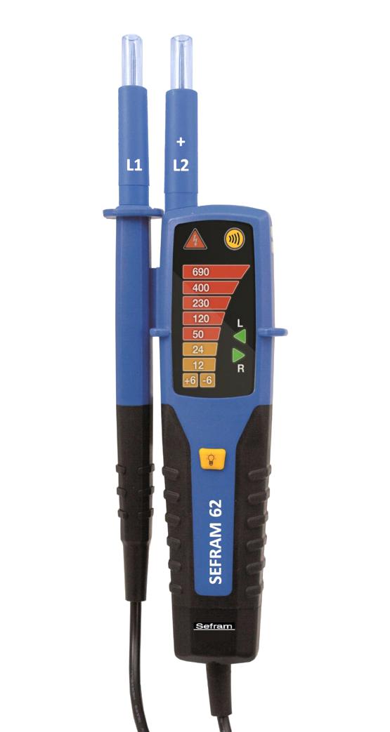 SEFRAM62 VOLTAGE & CONTINUITY TESTER, 6V TO 690V SEFRAM
