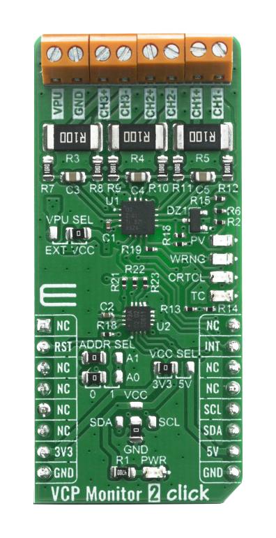 MIKROE-4126 VCP MONITOR 2 CLICK BOARD MIKROELEKTRONIKA