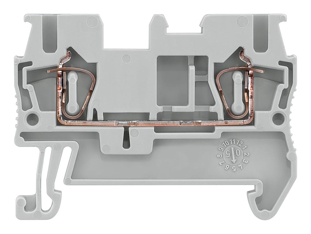 8WH2000-0AF00 DINRAIL TERMINAL BLOCK, 2WAY, 12AWG, GRY SIEMENS