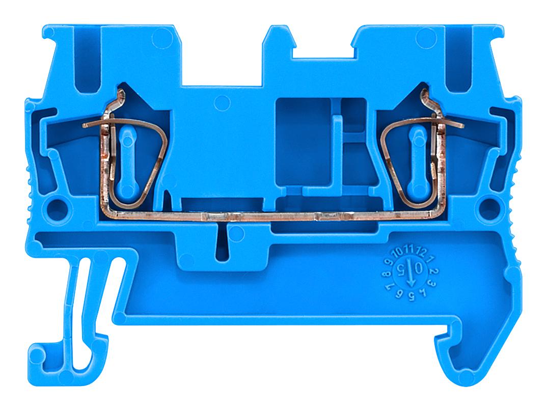 8WH2000-0AF01 DINRAIL TERMINAL BLOCK, 2WAY, 12AWG, BLU SIEMENS