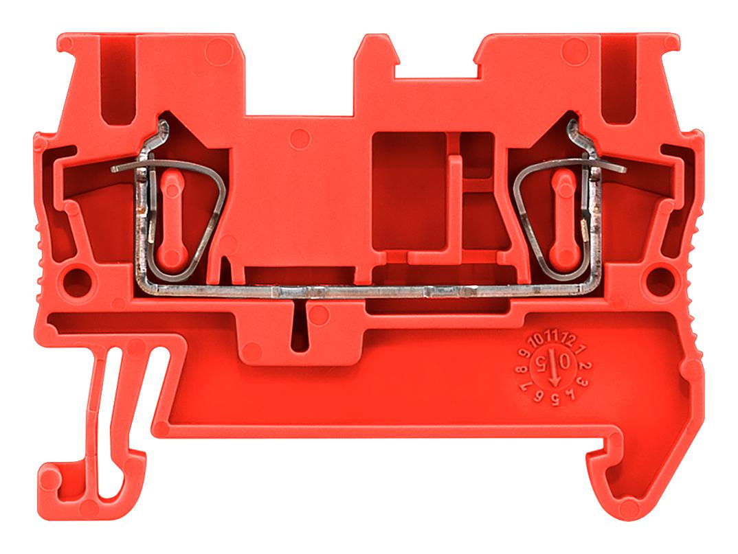 8WH2000-0AF02 DINRAIL TERMINAL BLOCK, 2WAY, 12AWG, RED SIEMENS