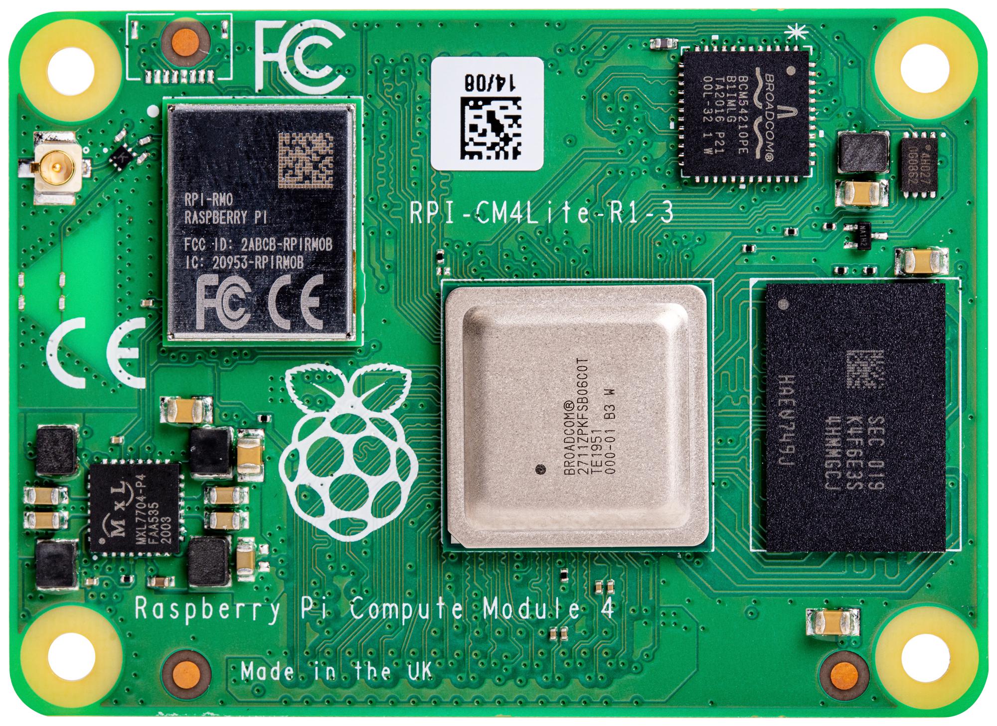 CM4004000 RPI COMPUTE MODULE 4 LITE, 4GB RAM RASPBERRY-PI