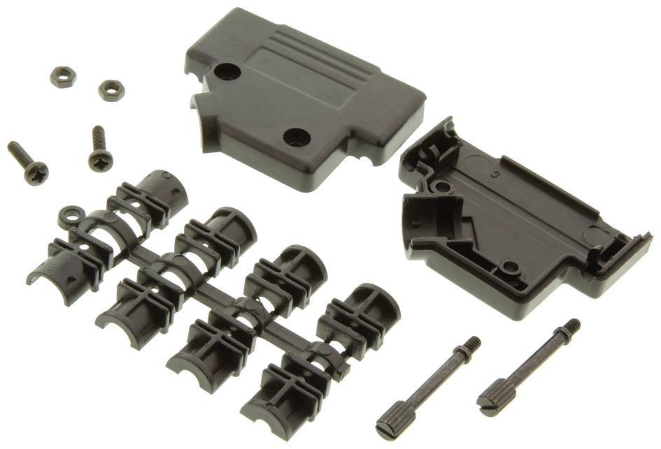 MHD45PPK25-K BACKSHELL, D, 45DEG, 25WAY MH CONNECTORS