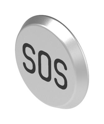 56-6.00006 SWITCH LENS, BLACK, ALUMINIUM, LASER ENG EAO