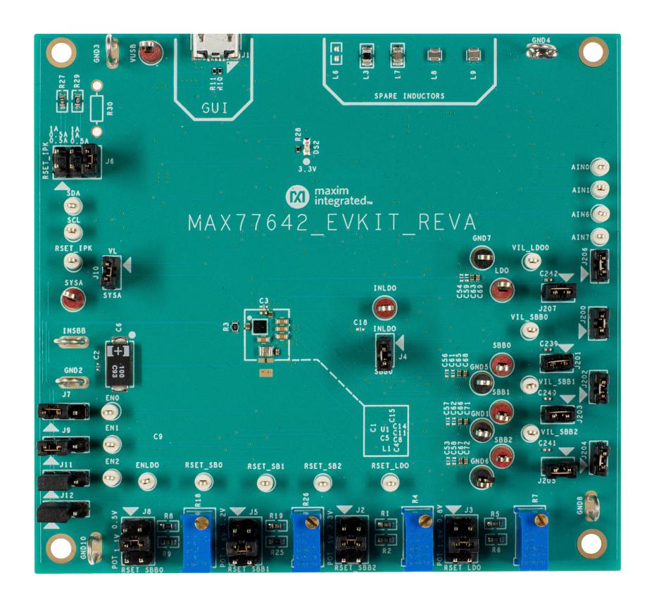 MAX77642EVKIT# EVAL KIT, SIMO BUCK-BOOST REGULATOR MAXIM INTEGRATED / ANALOG DEVICES