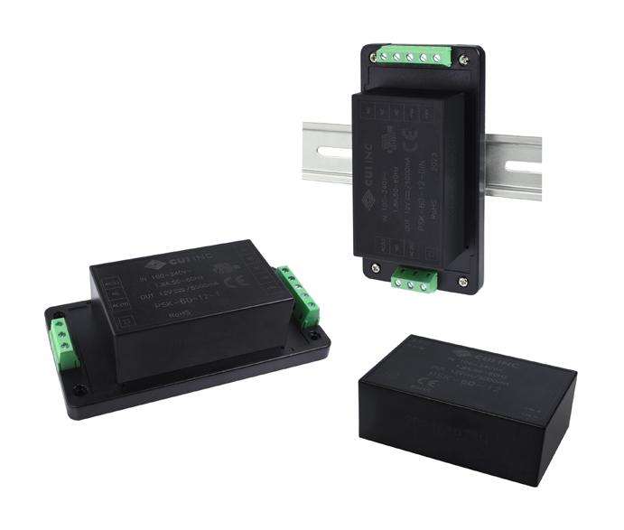 PSK-60-24-DIN POWER SUPPLY, ITE, 24V, 2.5A CUI