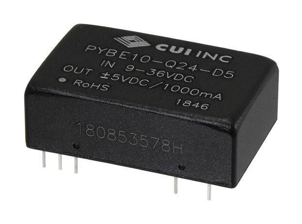 PYBE10-Q24-S12 DC-DC CONVERTER, 12V, 0.833A CUI