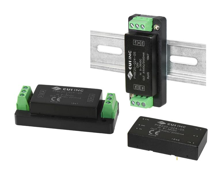 PYBE20-Q48-S5-T DC-DC CONVERTER, 5V, 4A CUI