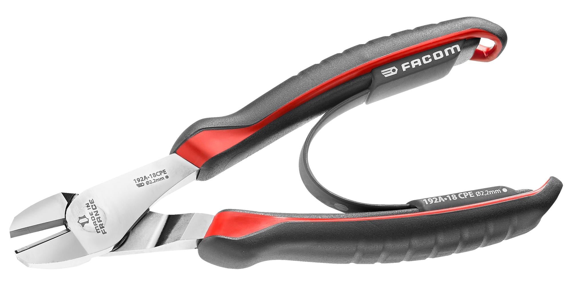 192A.18CPE WIRE CUTTER, DIAGONAL, 2.2MM, 180MM L FACOM