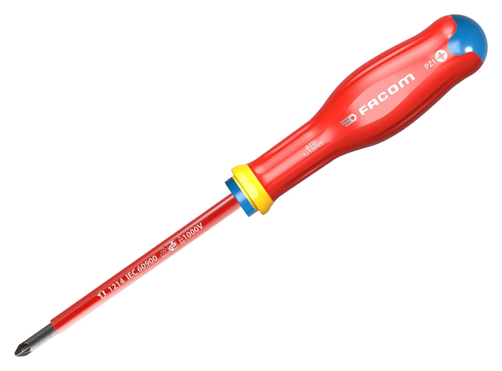 ATD0X75VE SCREWDRIVER, PZ0, 75MM, 179MM FACOM