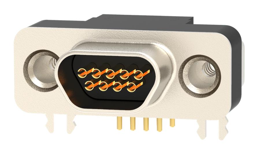 581-M09-213L462 MICRO-D SUB CONN, R/A RCPT, 9POS, SOLDER NORCOMP