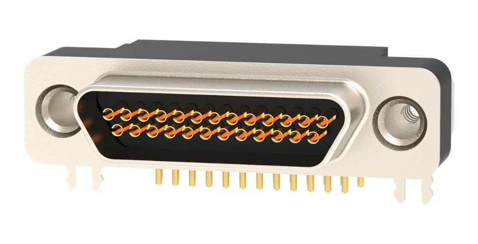 581-M25-213L461 MICRO-D SUB CONN, R/A RCPT, 25POS/SOLDER NORCOMP