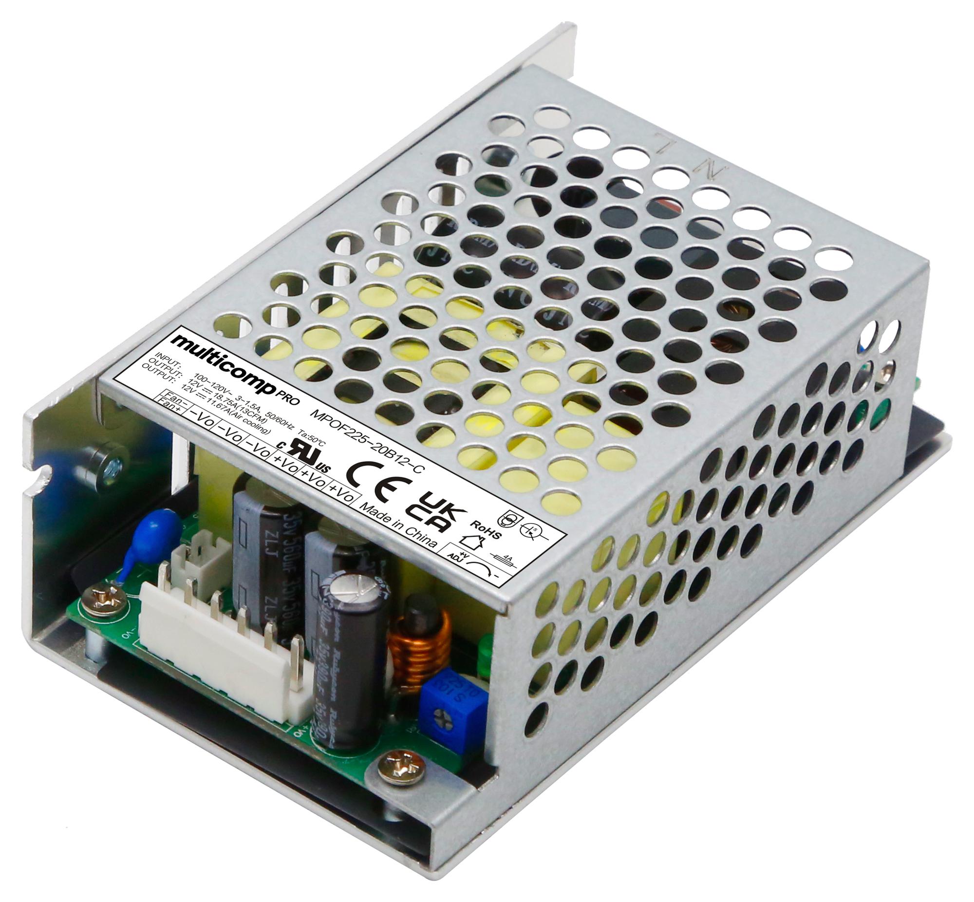 MPOF225-20B24-C POWER SUPPLY, AC-DC, 24V, 5.83A MULTICOMP PRO