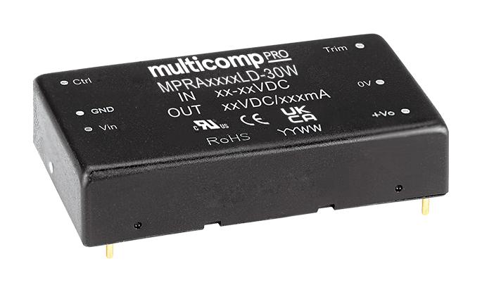 MPRA2424LD-30W DC-DC CONVERTER, 2 O/P, 30W MULTICOMP PRO