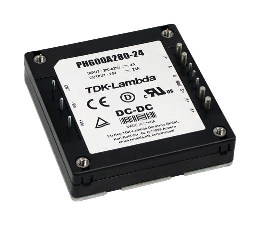 PH600A280-24 DC-DC CONVERTER, 24V, 25A TDK-LAMBDA