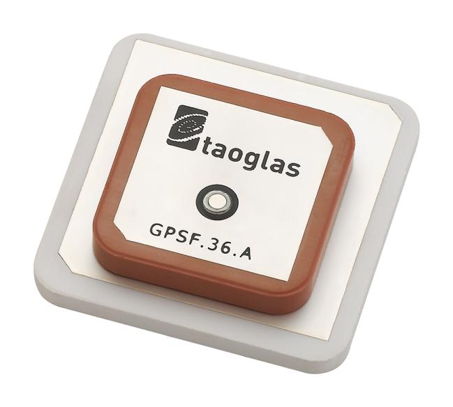 GPSF.36.7.A.30 RF ANTENNA, PATCH, 1.575GHZ, ADHESIVE TAOGLAS