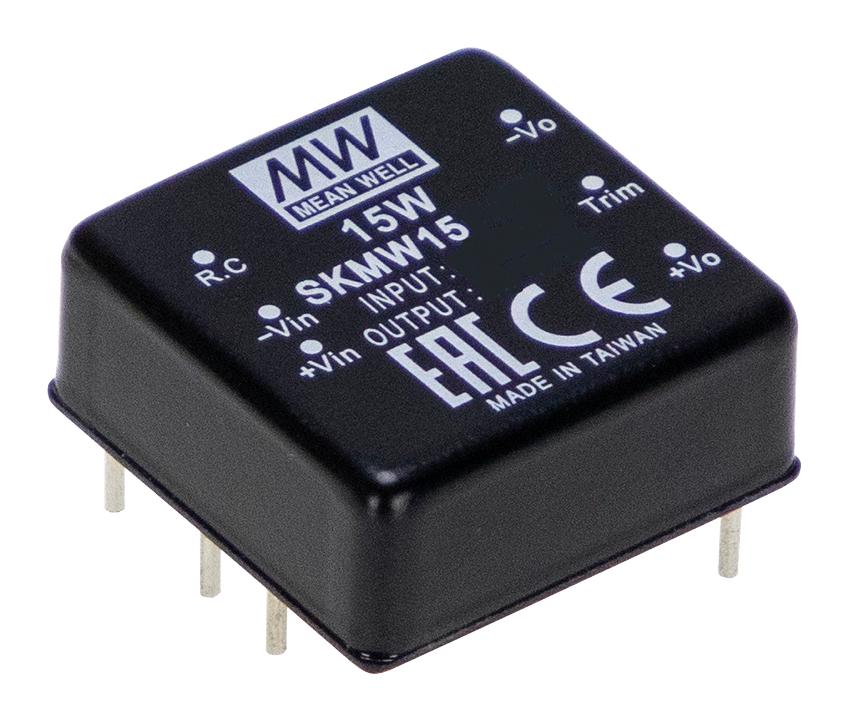 SKMW15G-12 DC-DC CONVERTER, 12V, 1.25A MEAN WELL
