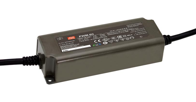 PWM-60-24KN LED DRIVER/PSU, CONSTANT VOLTAGE, 60W MEAN WELL