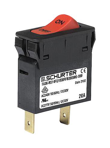 3-128-200 THERMAL CKT BREAKER, 1P, 5A, 240V, PANEL SCHURTER