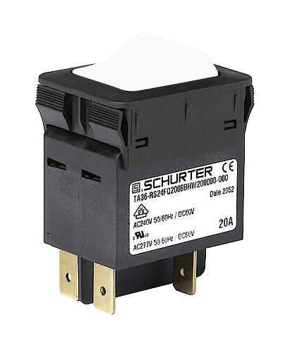 3-128-218 THERMAL CKT BREAKER, 2P, 15A/240V, PANEL SCHURTER