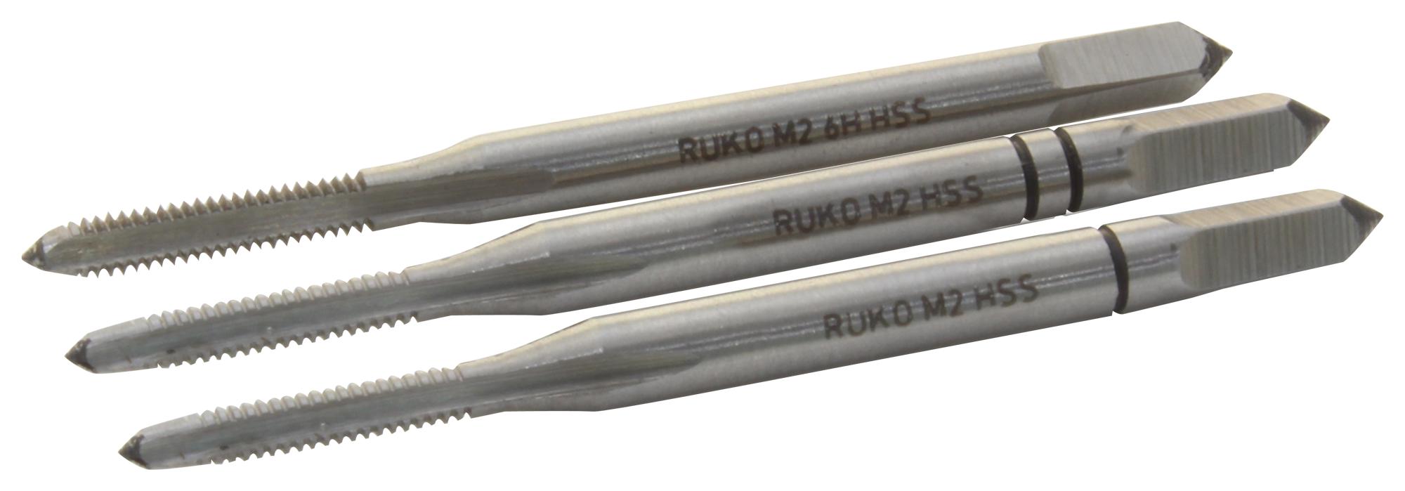 230-020 TAP SET, M2 X 0.4MM, 3PC RUKO