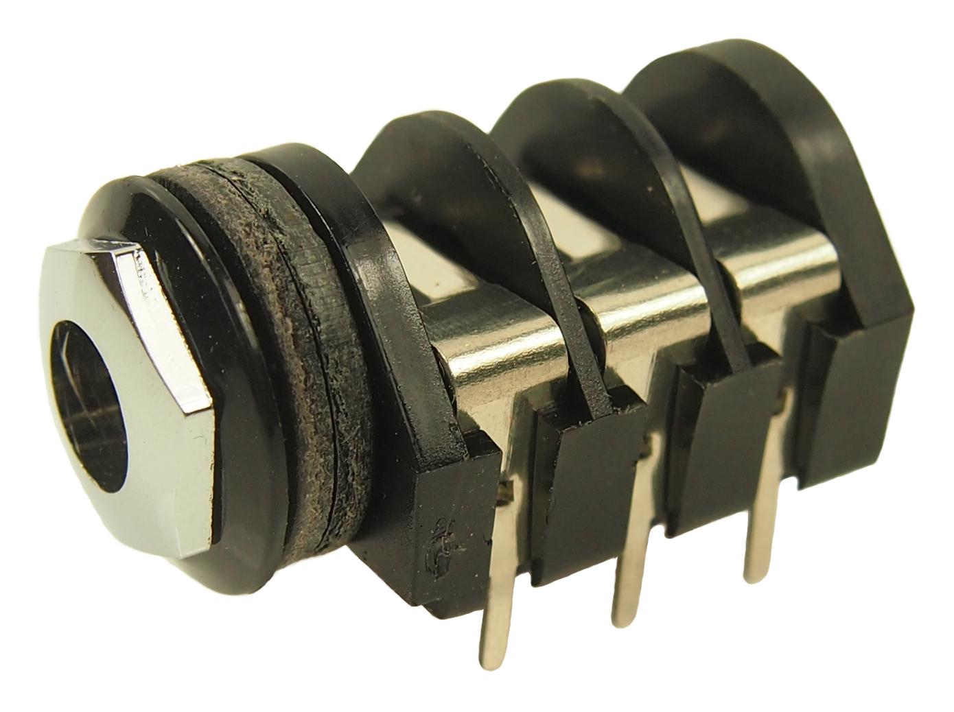 CL1334 STEREO, SOCKET, 3POS, 6.35MM, PCB CLIFF ELECTRONIC COMPONENTS