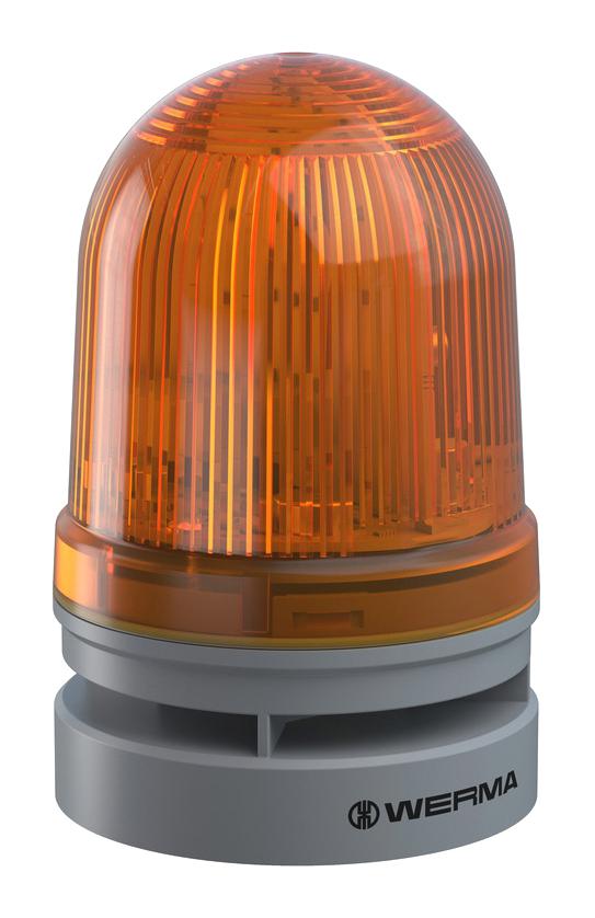46131070 BEACON, TWINLIGHT, YEL, 110DBA, PUSH-IN WERMA