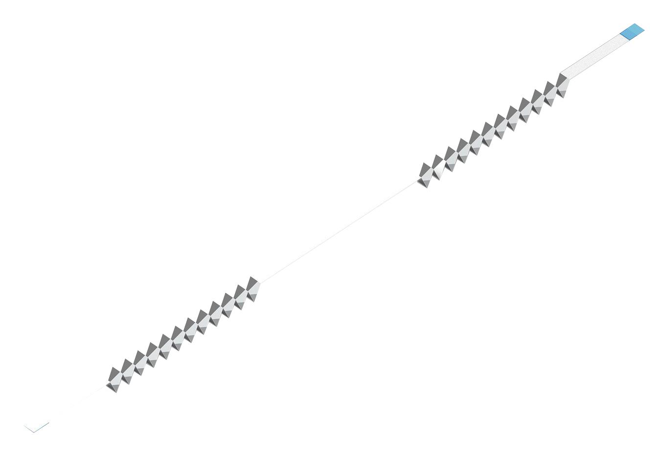 686720225001 CABLE ASSY, FFC-FFC, 20 CORE, 500MM WURTH ELEKTRONIK